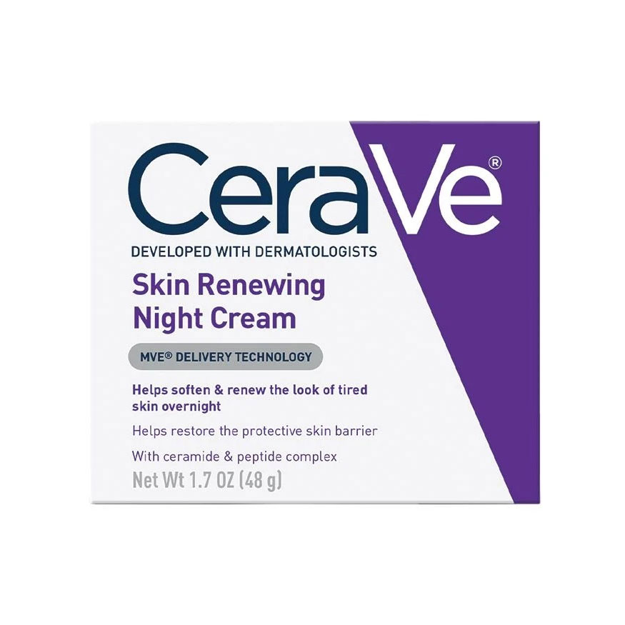 CeraVe DEVELOPED WITH DERMATOLOGISTS Skin Renewing Night Cream =